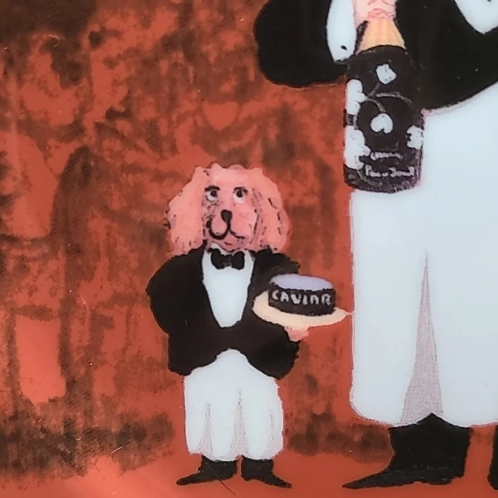 Williams-Sonoma Set of 2, Guy Buffet Waiter & Dog & Waiter with Cocktail